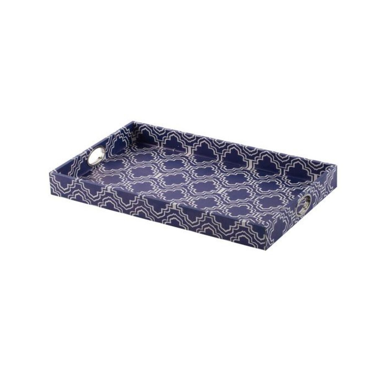 Ikat Blue & White Tray – C'estbien Collection