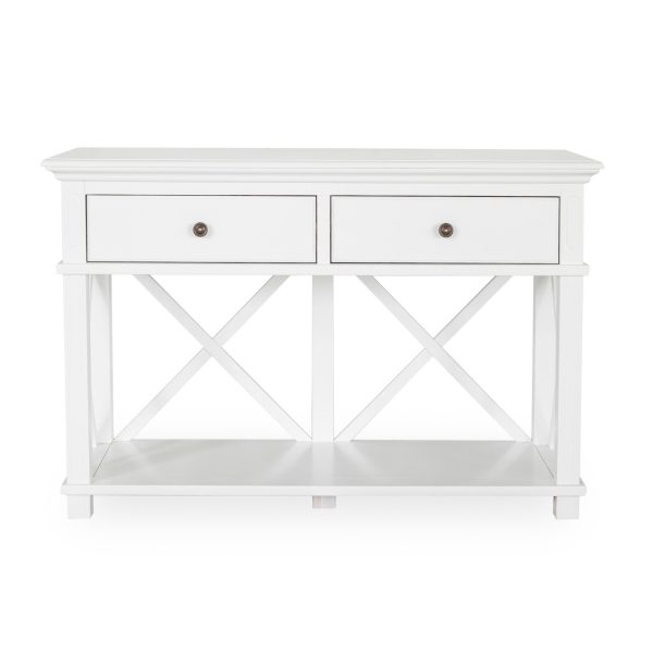 Sorrento Two Drawer Console White